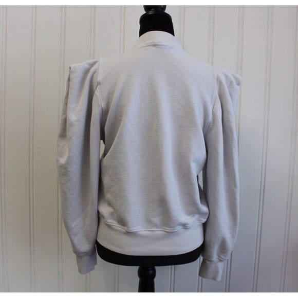 AGOLDE Women’s  Folded Sleeve Sweatshirt Off White Size XS - Picture 5 of 12